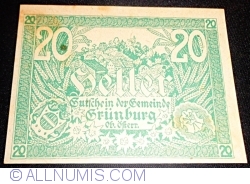 20 Heller 1920 - Grünburg (Prima emisune - 1. Auflage)