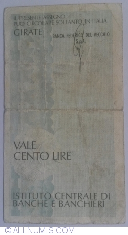 Image #2 of 100 Lire 1977 (17. III.) - Milano