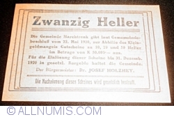20 Heller 1920 - Marchtrenk
