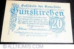 20 Heller 1920 - Gunskirchen
