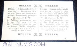 10 Heller 1920 - Korneuburg