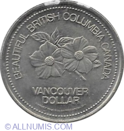 Image #1 of Vancouver - 1 Dollar 1976 (CONFERINȚA NAȚIUNILOR UNITE PRIVIND AȘEZĂRILE UMANE, HABITAT 1976)