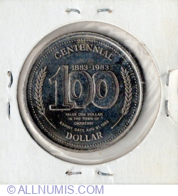 Image #2 of 1 Dollar 1983 - Carberry centennial (1883-1983)