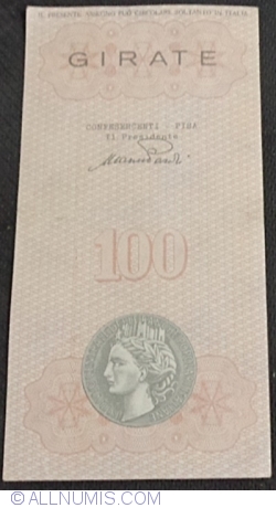 Image #2 of 100 Lire 1977 (6. VII.) - Pisa