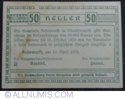 50 Heller 1920 - Refermarkt