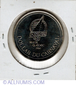 Image #2 of 1 Dolar 1986 - Carnavalul orașului Quebec (eroare)