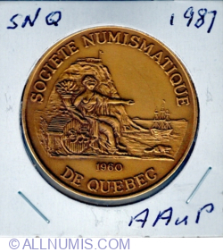 2 Dollars 1987 - Numismatic Society of Quebec