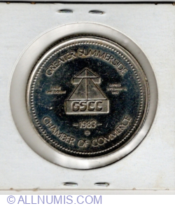 Image #2 of 1 Dollar 1983 - Summerside (Abegweit Dollar)