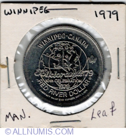 Image #1 of 1 Dolar 1979 - Winnipeg (Red River Dollar)