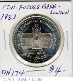 Image #1 of 1 Dolar 1983 - Royal Canadian Regiment Reunion CFB London