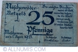 25 Pfennig 1921 - Nöschenrode