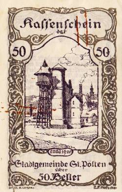 50 Heller 1920 - Sankt Pölten