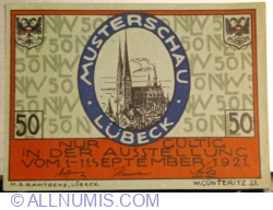 Image #1 of 50 Pfennig Mark 1921 - Musterschau Lubeck