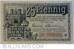 25 Pfennig 1918 - Burg