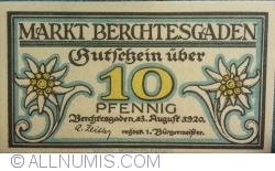 Image #1 of 10 Pfennig 1920 - Berchtesgaden