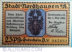 Image #1 of 25 Pfennig 1921 - Nordhausen