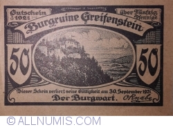 50 Pfennig 1921 - Greifenstein
