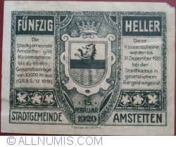 50 Heller 1920 - Amstetten