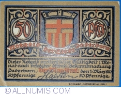 Image #1 of 50 Pfennig 1920 - Paderborn