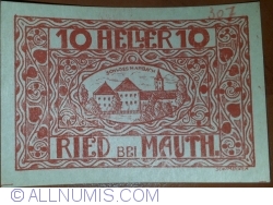 10 Heller 1920 - Ried bei Mauth.