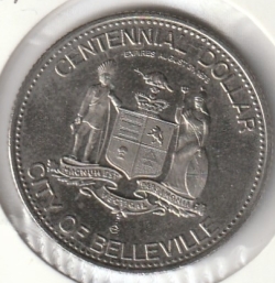 1 dollar 1978  Belleville centennial