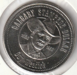 Image #1 of 1 Dollar 1981 - Calgary Stampede (horseshoe)