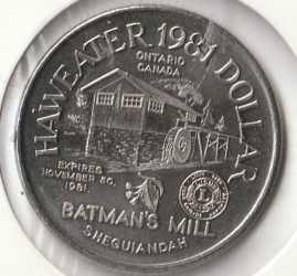 Image #1 of 1 Dollar 1981 - Haweater - Manitoulin Island, Ontario