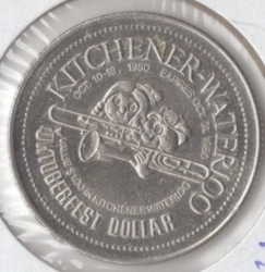 Image #1 of Kitchener - Waterloo Octoberfest one dollar 1980