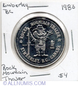 Rocky Mountain Thaler (1 Dollar) 1983 - Kimberley