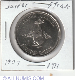 1 Souvenir Dollar ND (1977) - Jasper (Parcul Național Jasper)