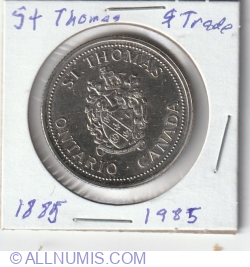 1 Dollar 1985 - St  Thomas centennial