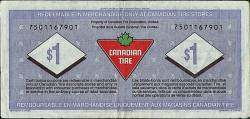 1 Dollar 1996 - 75 Years of Canadian Tire (1922-97).
