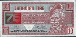 10 Cents Canadian Tire 1996 - 75 Years of Canadian Tire (1997).